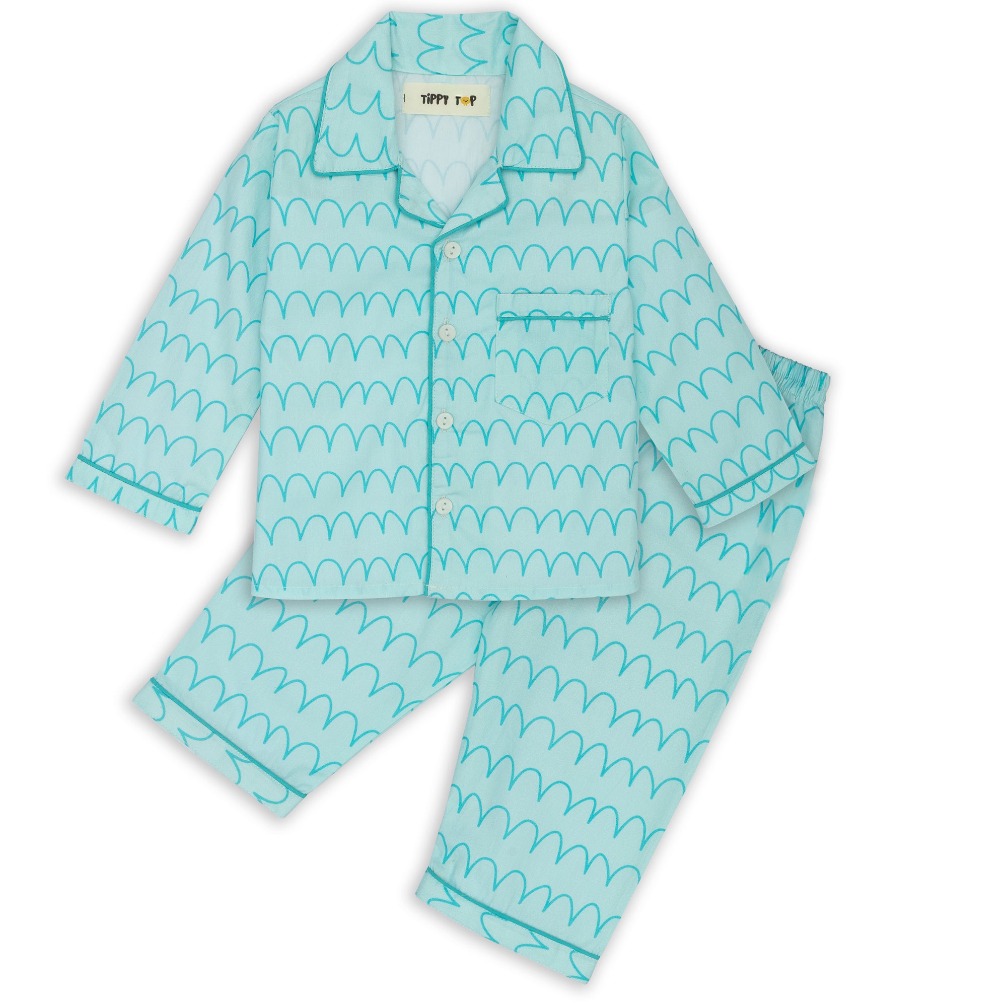 Yellow striped shirt with a bee design on a beige background