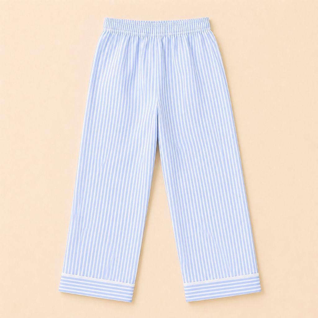 Kids striped monkey patch night suit – side view