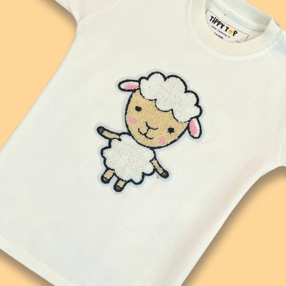 Kids Green Daisy Patch T-Shirt