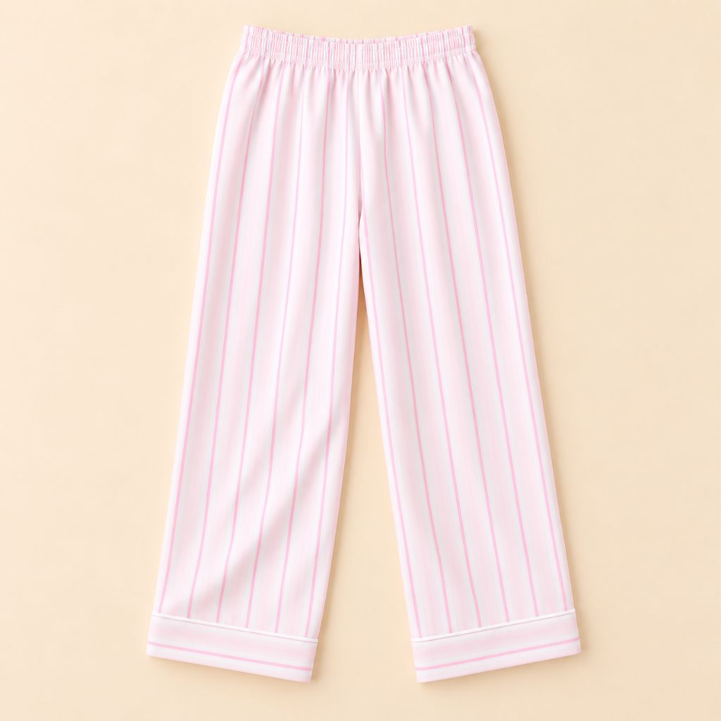 Cotton Full Sleeves Pink Striped Shirt & Pajama Nightsuit Set for Kids