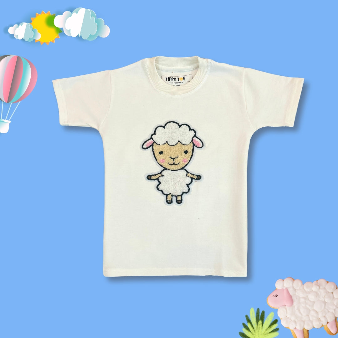 Kids Green Daisy Patch T-Shirt