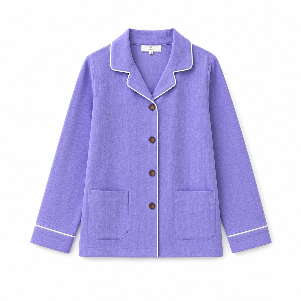 Lavender Cotton Night Suit