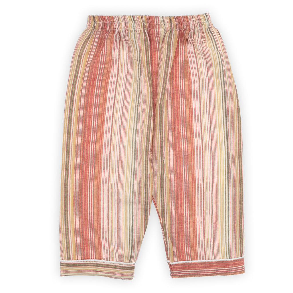 Striped pants on a white background