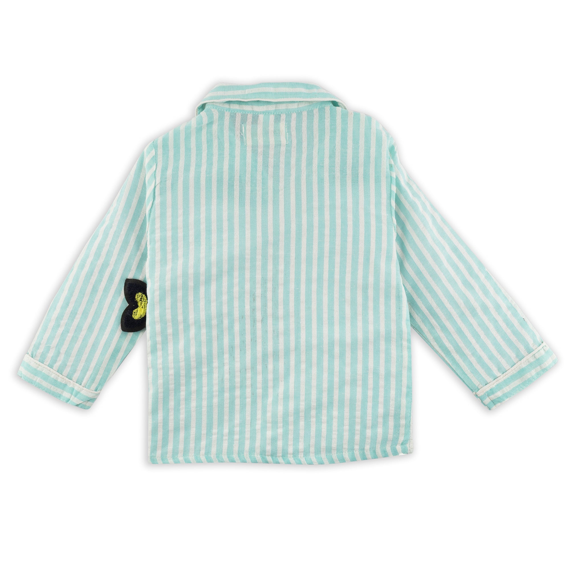 Light Blue Fish Patch Nightsuit Set