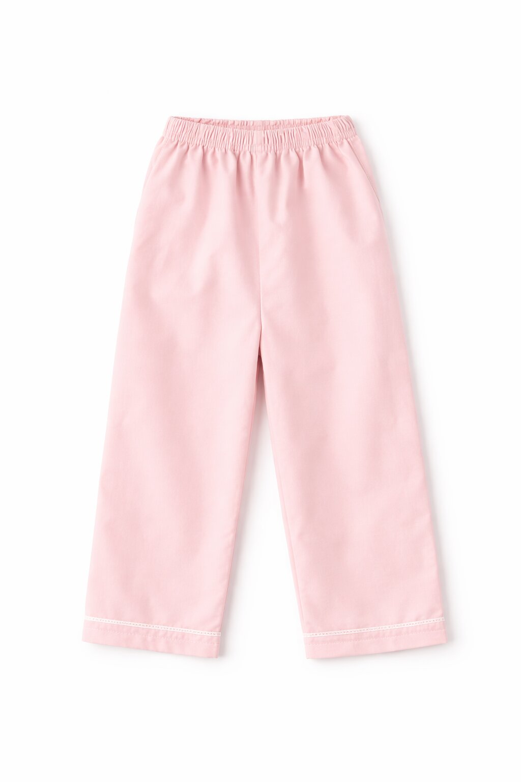 Peach Cotton Co-ord Set with Lace Collar – Shirt & Pants Daywear Outfit
