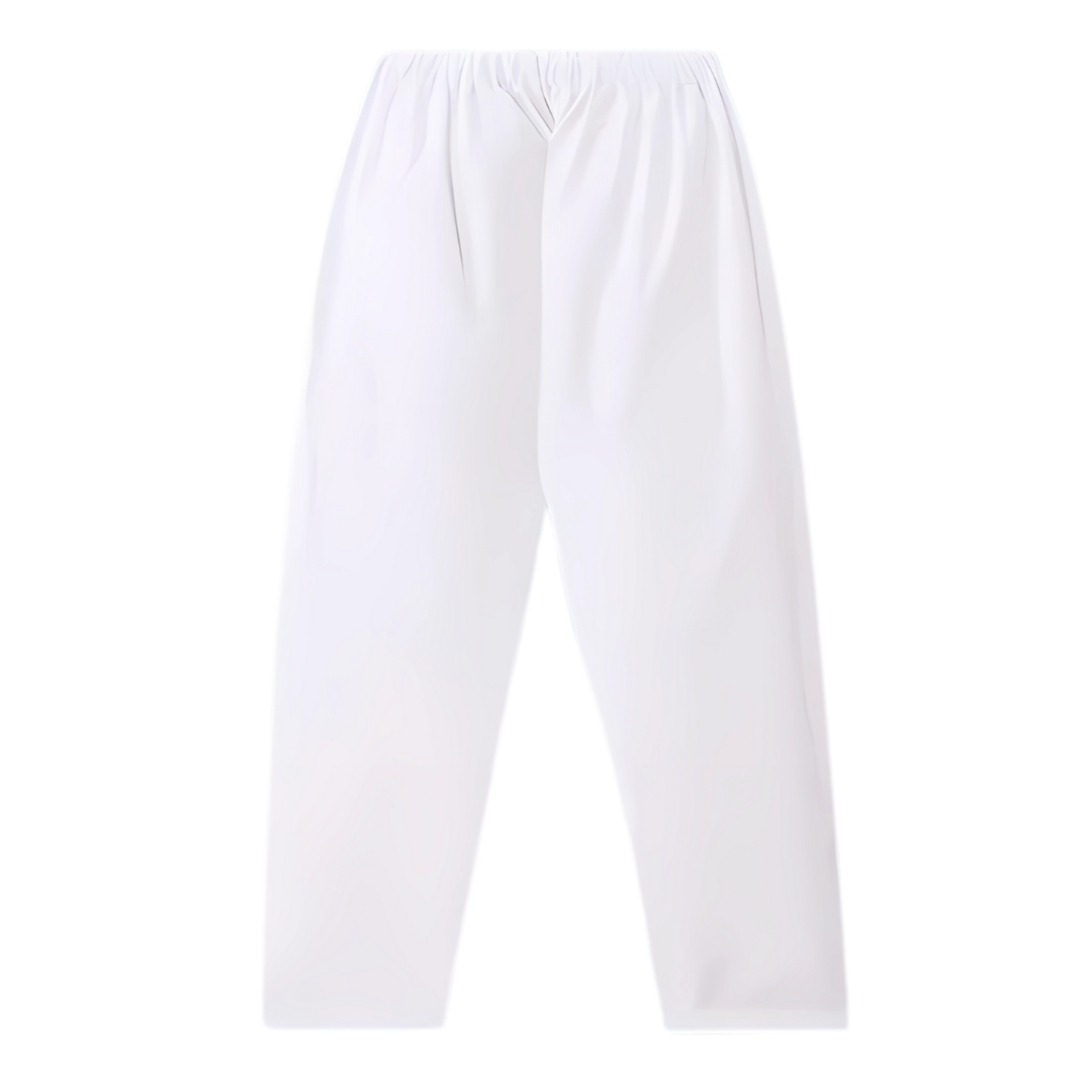 White Cotton Multicolor Nehru Jacket Kurta Set