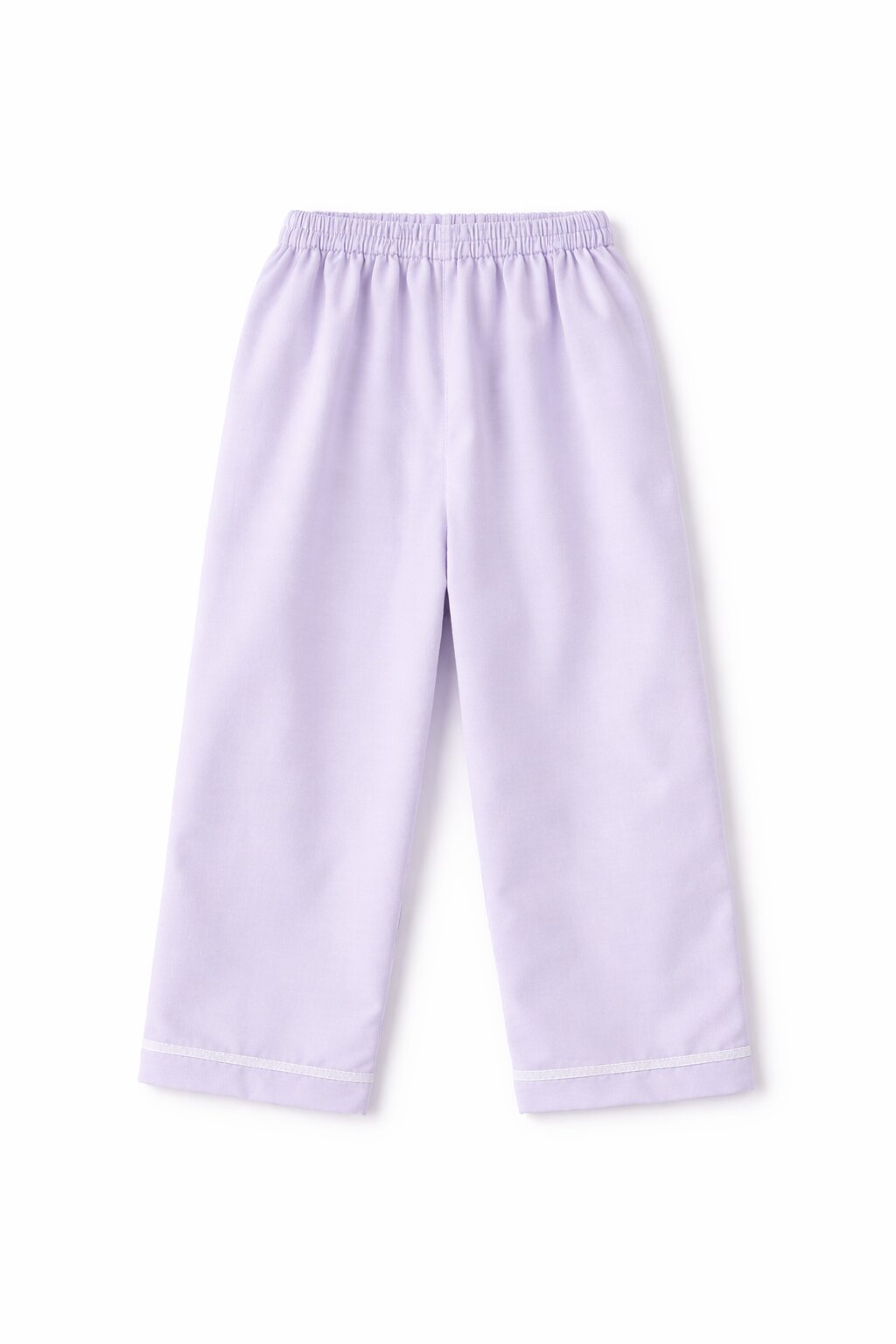 Girls Lavender Cotton Co-ord Set with Lace Collar | Shirt & Pants - Tippy Top