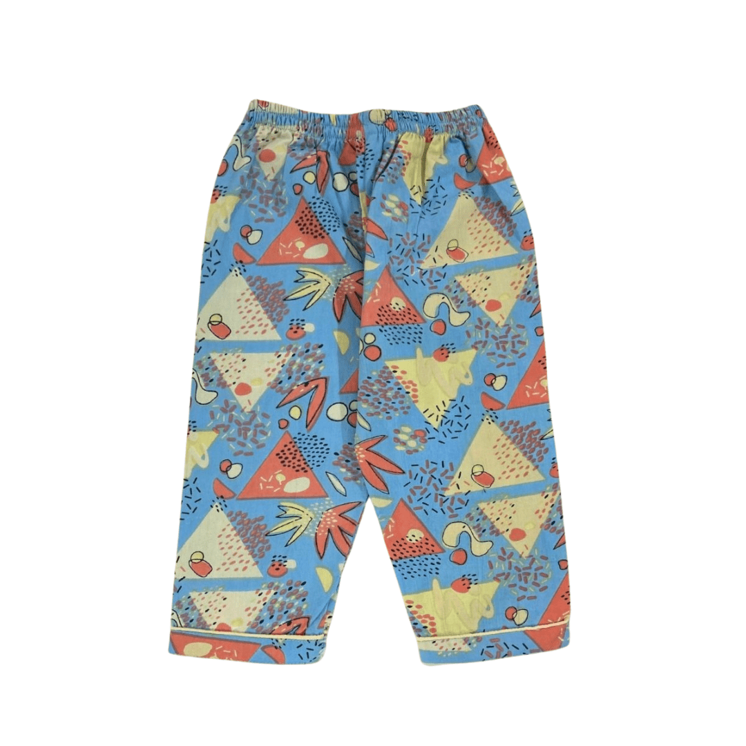 Kids Cotton Doodle Printed Night Suit - Tippy Top