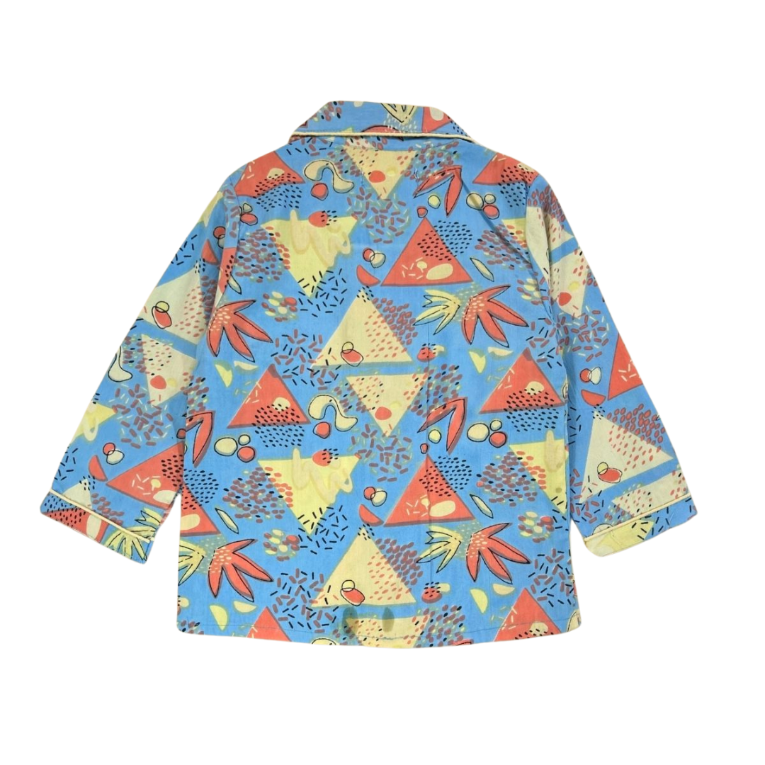 Kids Cotton Doodle Printed Night Suit - Tippy Top