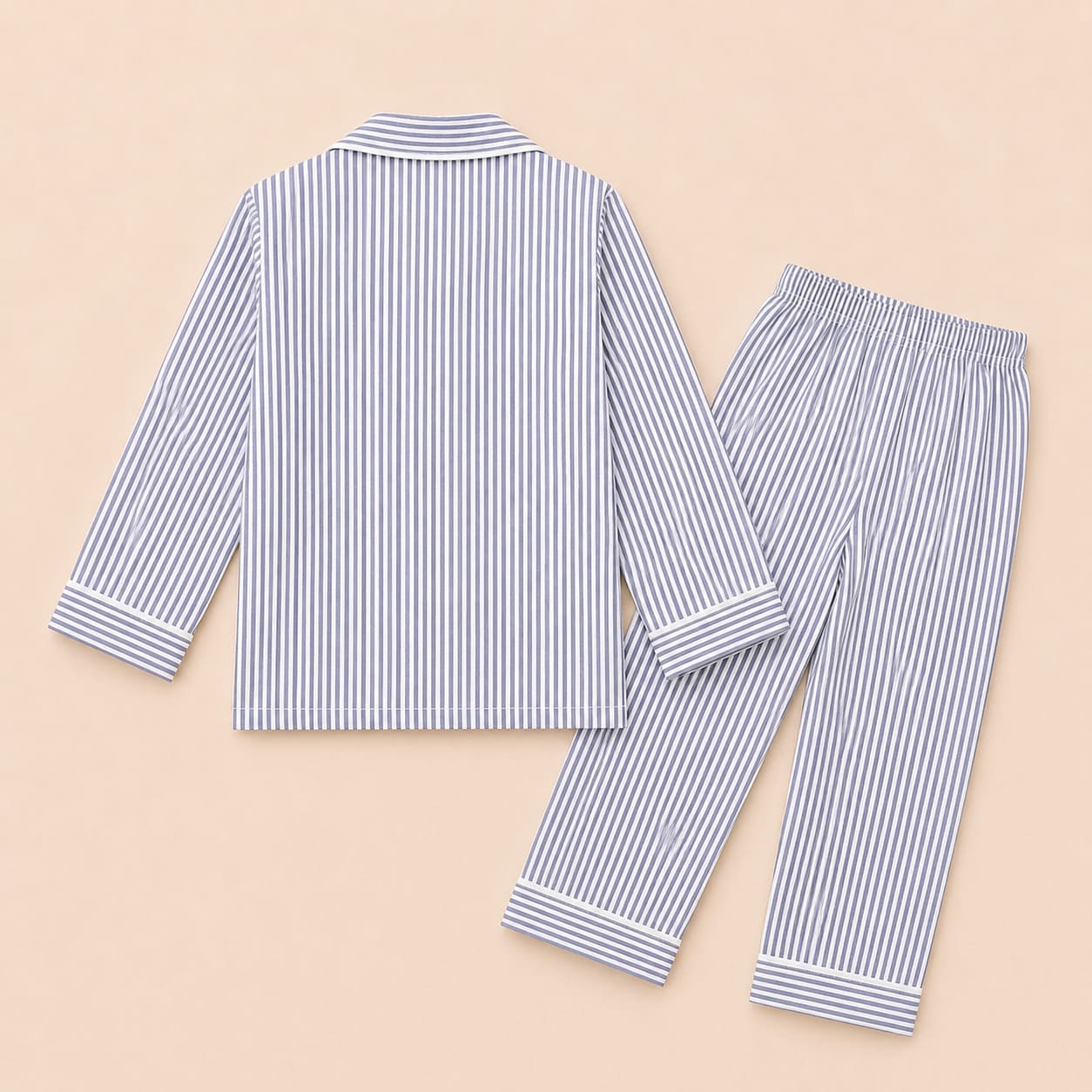 Kids Cotton Striped Night Suit with Zebra Patch | Full Sleeve Nightwear - Tippy Top