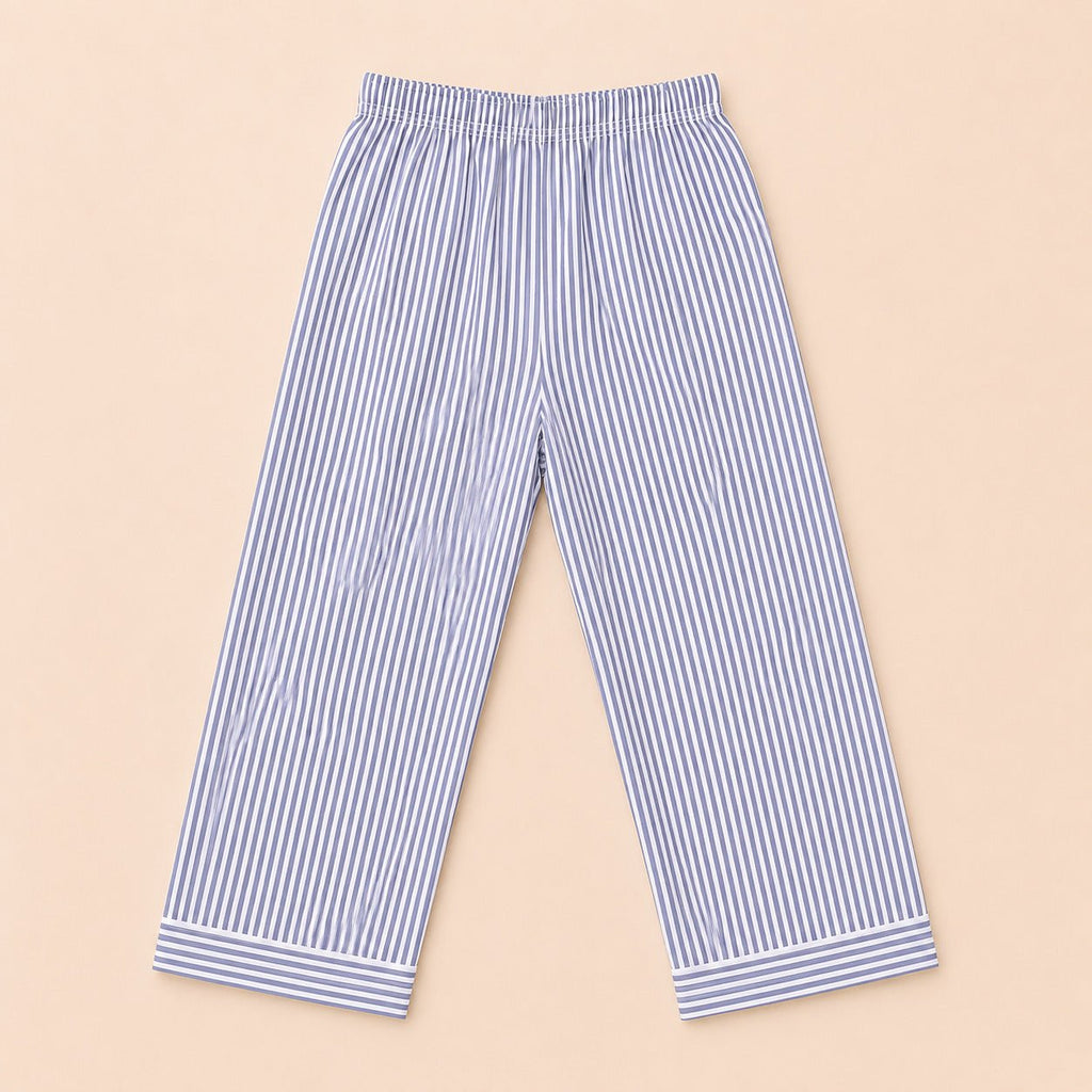 Kids Cotton Striped Night Suit with Zebra Patch | Full Sleeve Nightwear - Tippy Top