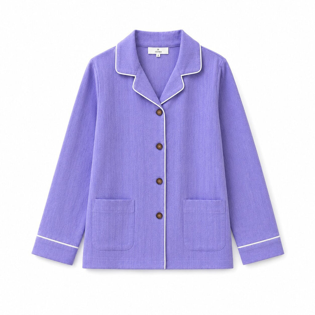 Kids Lavender Cotton Night Suit | Full Sleeve Sleepwear - Tippy Top